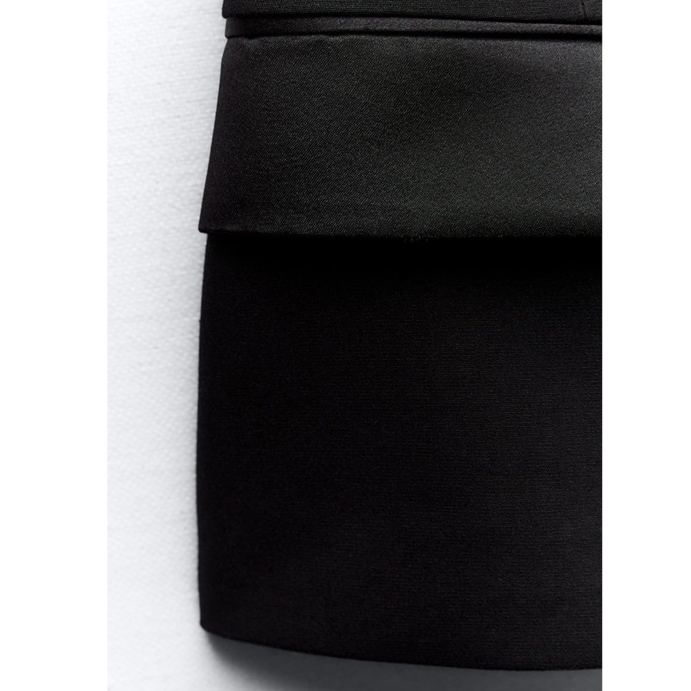 Zara 2 pieces COMBINATION SATIN EFFECT BUSTIER TOP and skirt - Picture 5 of 6